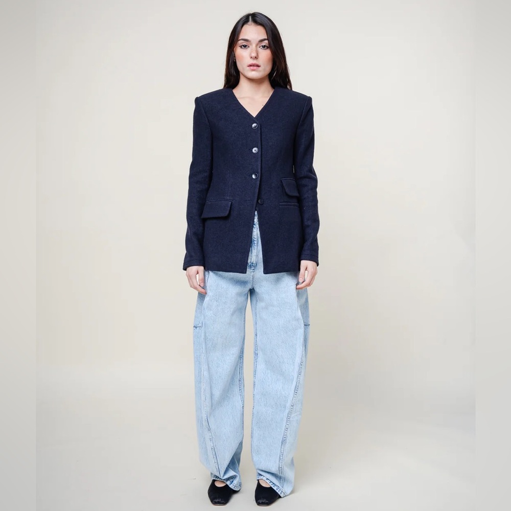 Tibi Boiled Wool Blazer